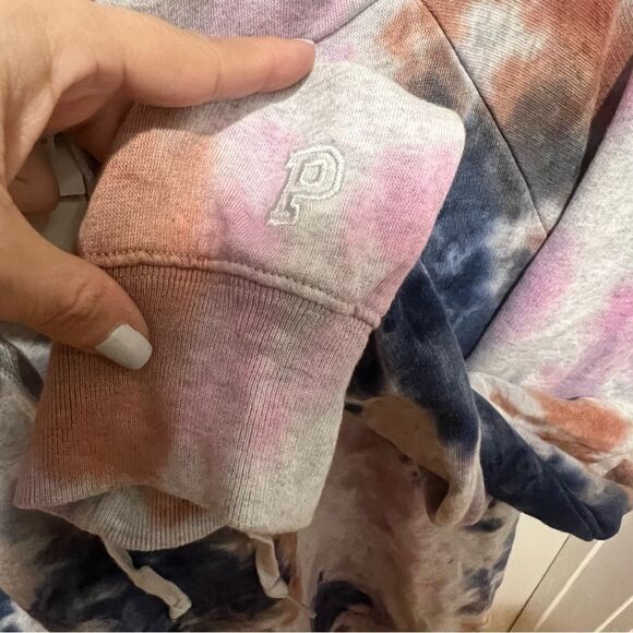 NWT Victoria's Secret Pink Sweatshirt Dress Hoodie with pockets‎ sz med tie dye - Picture 9 of 12
